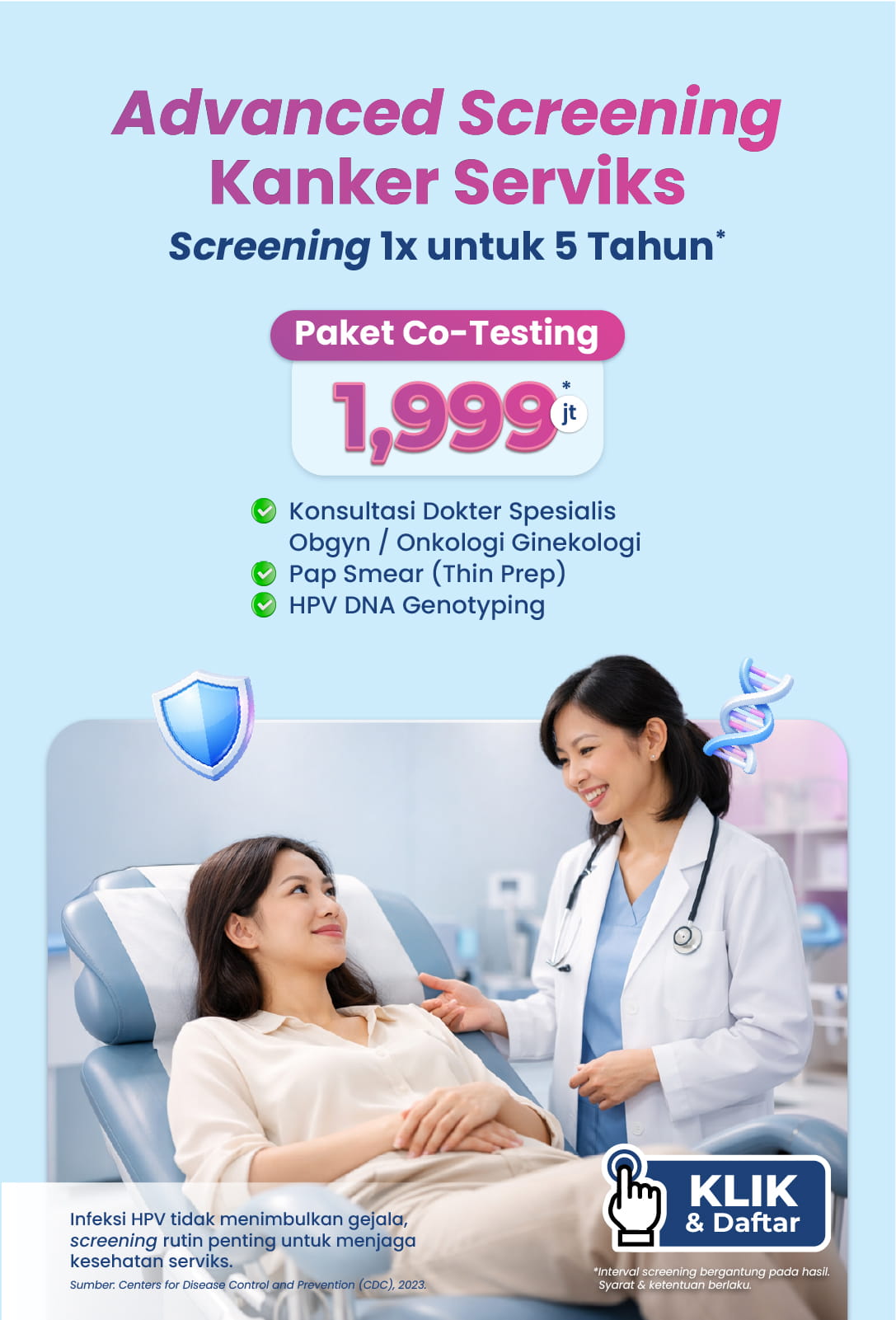 screening kanker serviks  Bethsaida Hospitals