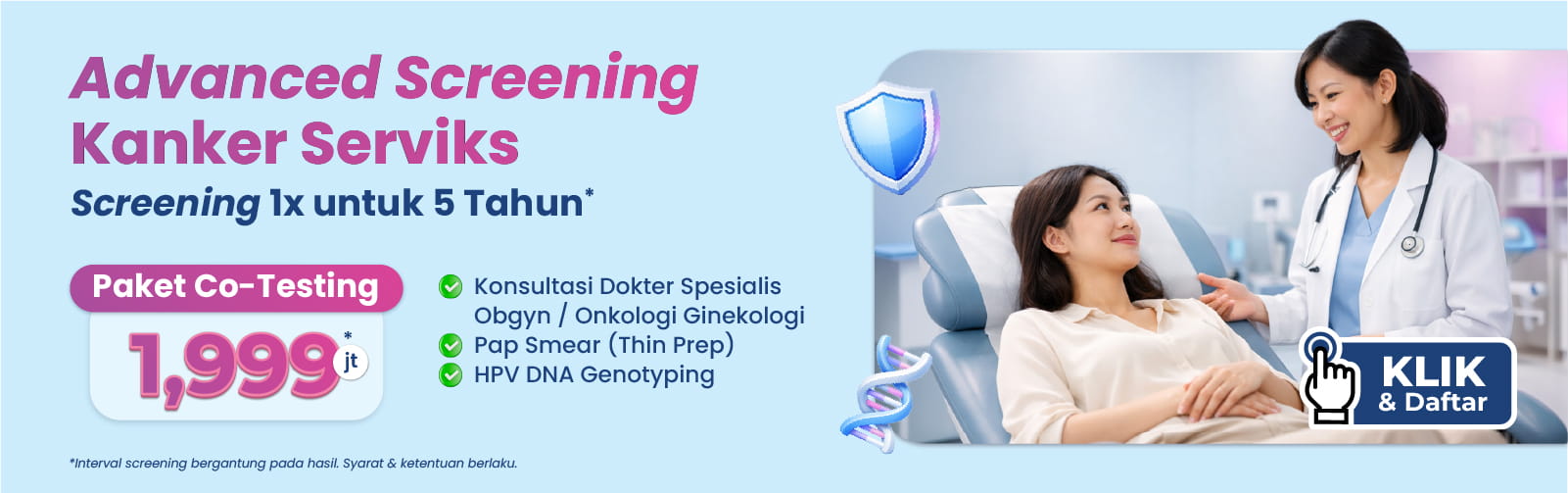 screening kanker serviks  Bethsaida Hospitals