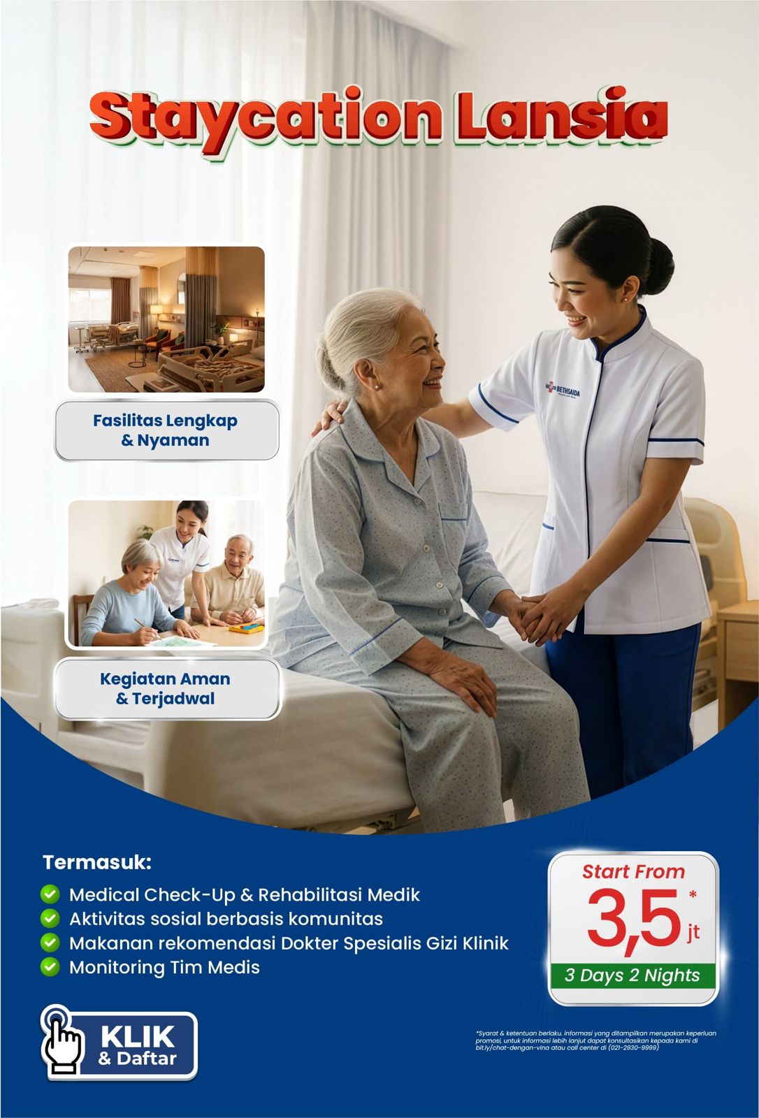 staycation lansia Bethsaida Hospitals